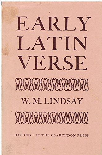 Stock image for Early Latin Verse for sale by Better World Books