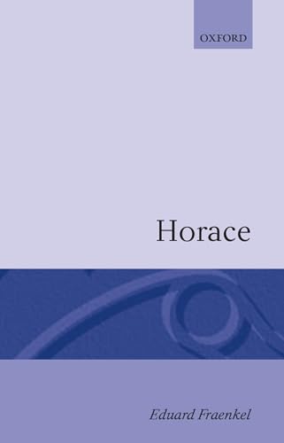 Horace (9780198143765) by Fraenkel, Eduard
