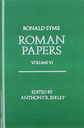 9780198144946: Roman Papers (006)