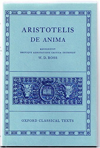 Stock image for De Anima (Oxford Classical Texts) for sale by Ergodebooks