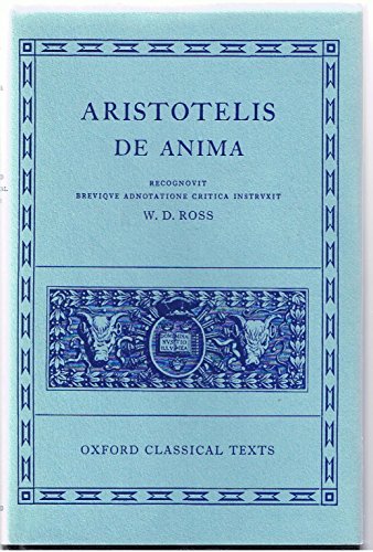 Stock image for De Anima (Oxford Classical Texts) (Ancient Greek Edition) for sale by Zubal-Books, Since 1961