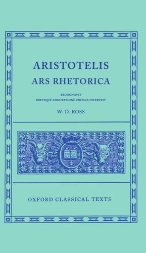 Imagen de archivo de Aristotle Ars Rhetorica a la venta por Blackwell's