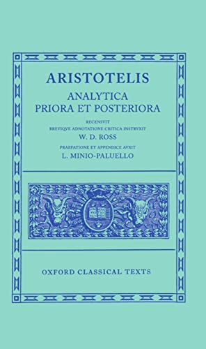 Aristotle Analytica Priora et Posteriora - Ross, David