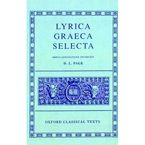 Imagen de archivo de Lyrica Graeca Selecta (Oxford Classical Texts) a la venta por HPB-Diamond