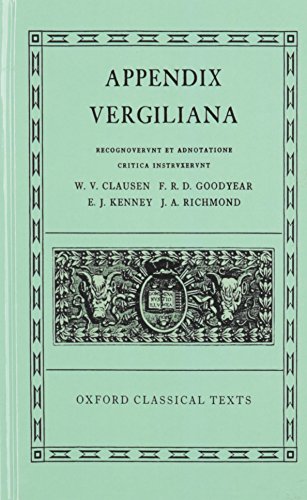 9780198146483: Appendix Vergiliana (Oxford Classical Texts)