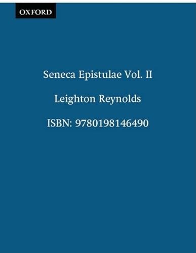 Imagen de archivo de Seneca Epistulae Vol. II a la venta por Blackwell's