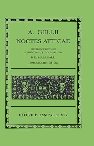 Stock image for Aulus Gellius : Noctes Atticae [2 volume set] (Oxford Classical Texts) for sale by Joseph Burridge Books