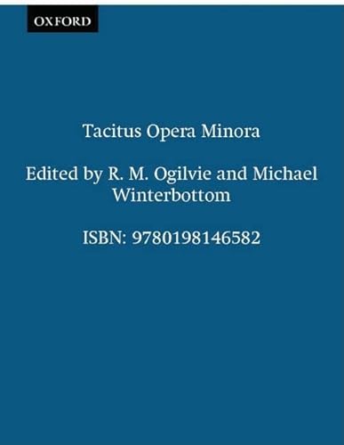 Stock image for Tacitus Opera Minora (Oxford Classical Texts) for sale by WorldofBooks