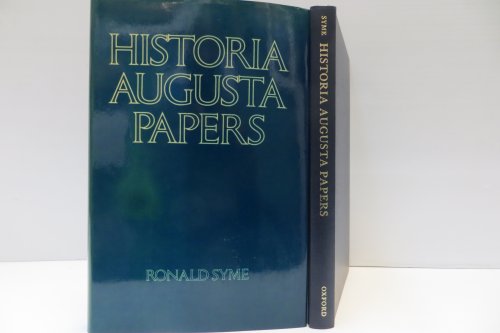 Historia Augusta Papers - Syme, Ronald