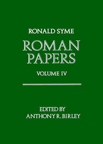 9780198148739: Volume IV: 004 (Roman Papers)