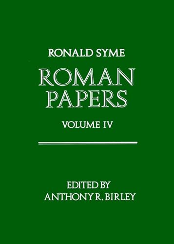 9780198148739: Volume IV (Roman Papers)