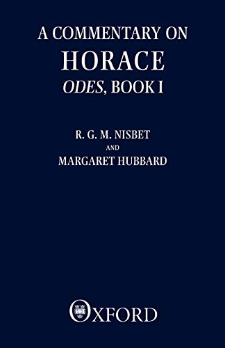 9780198149149: A Commentary on Horace: Odes, Book I (Bk.1)