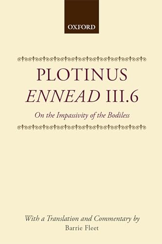 9780198149651: Ennead III.6: On the Impassivity of the Bodiless