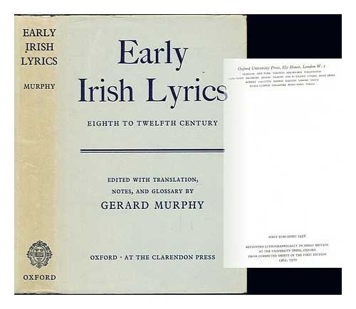 Imagen de archivo de Early Irish Lyrics: Eighth to Twelfth Century a la venta por Edinburgh Books