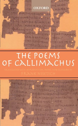 Beispielbild fr The Poems of Callimachus zum Verkauf von HPB-Ruby