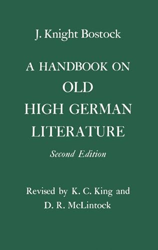 Stock image for A Handbook on Old High German Literature for sale by Better World Books