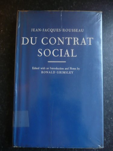 Beispielbild fr Du Contrat Social. zum Verkauf von Kloof Booksellers & Scientia Verlag