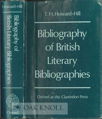 Beispielbild fr Bibliography of British literary bibliographies (His Index to British literary bibliography) zum Verkauf von A Squared Books (Don Dewhirst)