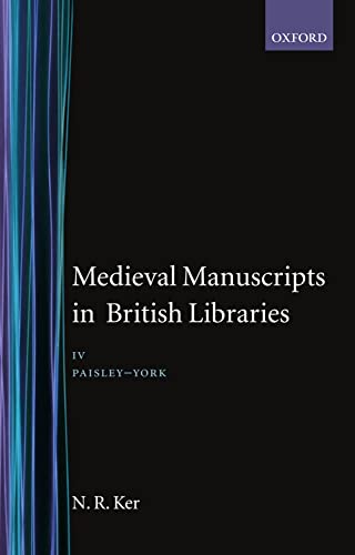 Stock image for Medieval Manuscripts in British Libraries (Volume 4) for sale by Anybook.com