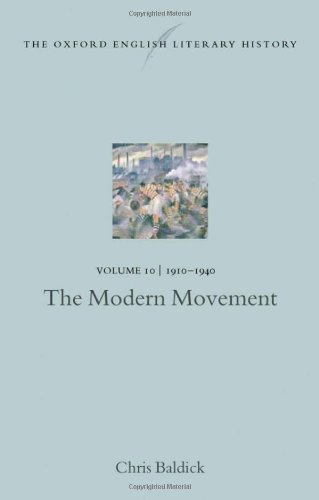 Beispielbild fr Volume 10: 1910-1940: The Modern Movement (Oxford English Literary History) zum Verkauf von WorldofBooks