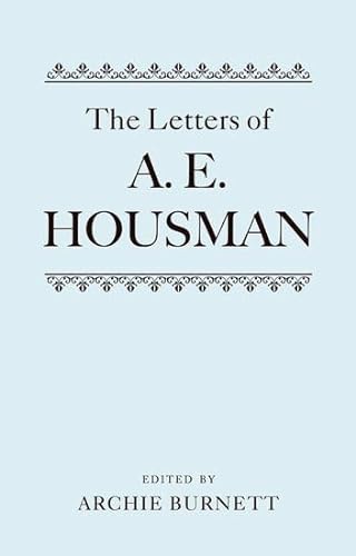 Stock image for The Letters of A. E. Housman for sale by Revaluation Books