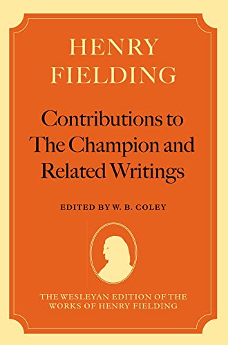 9780198185109: Henry Fielding: Contributions to the Champion, and Related Writings