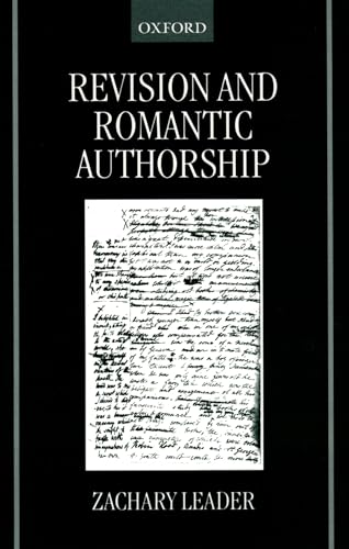 Imagen de archivo de Revision and Romantic Authorship a la venta por Chiron Media