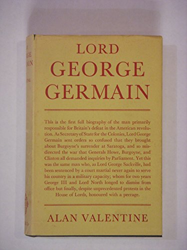 Stock image for Lord George Germain for sale by Better World Books Ltd