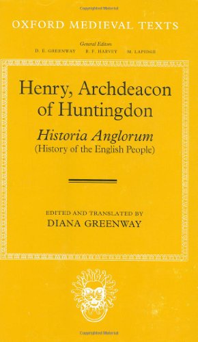 9780198222248: Henry, Archdeacon of Huntington: Historia Anglorum: The History of the English People (Oxford Medieval Texts)