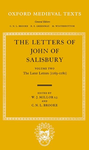 The Letters of John of Salisbury (Oxford Medieval Texts) (9780198222408) by John Of Salisbury