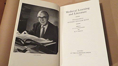 Stock image for Mediaeval Learning and Literature: Essays Presented to Richard WIlliam Hunt. for sale by Ergodebooks