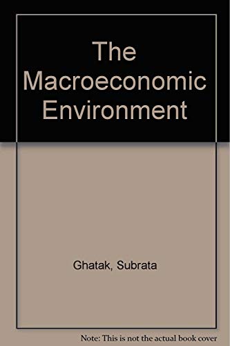 Beispielbild fr The Macroeconomic Environment zum Verkauf von Anybook.com