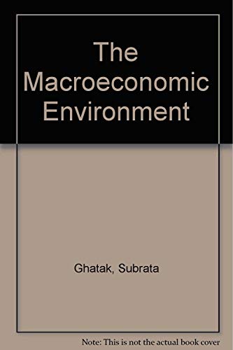 Imagen de archivo de The Macroeconomic Environment a la venta por Bookmans