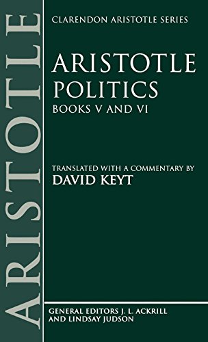 9780198235354: Aristotle: Politics, Books V and VI (Clarendon Aristotle Series)