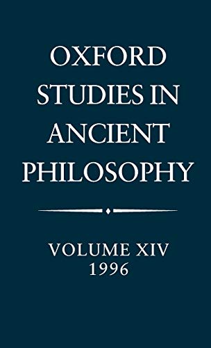 Oxford Studies in Ancient Philosophy : Volume XIV: 1996