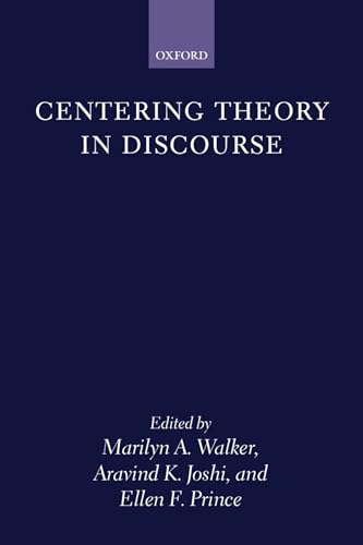 9780198236870: Centering Theory in Discourse