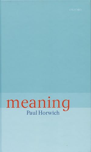 Stock image for Meaning for sale by Housing Works Online Bookstore