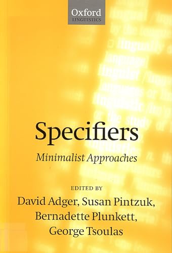 Beispielbild fr Specifiers: Minimalist Approaches zum Verkauf von WorldofBooks