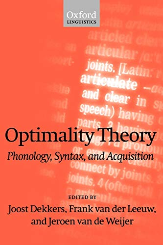 Imagen de archivo de Optimality Theory: Phonology, Syntax, and Acquisition (Oxford Linguistics) a la venta por Chiron Media
