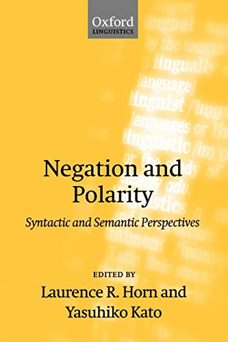 Stock image for Negation and Polarity: Syntactic and Symantic Perspectives for sale by Chiron Media