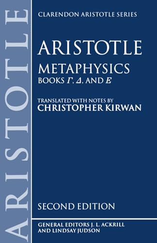 9780198240877: Metaphysics: Books Gamma, Delta, and Epsilon (Clarendon Aristotle) (Bks.4-6)