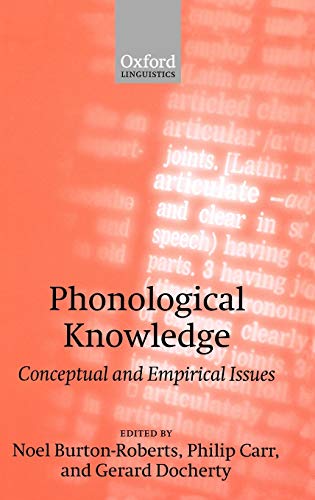 9780198241270: Phonological Knowledge: Conceptual and Empirical Issues