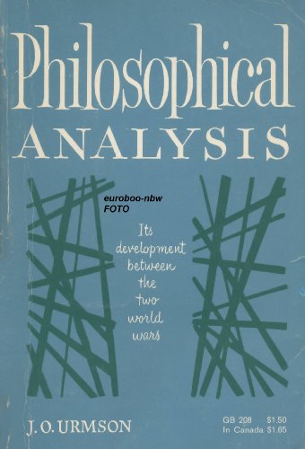 9780198241720: Philosophical Analysis: Its Development between the Two World Wars