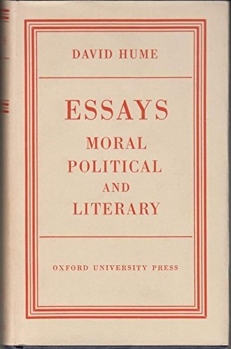Stock image for Essays Moral, Political, and Literary for sale by Solr Books