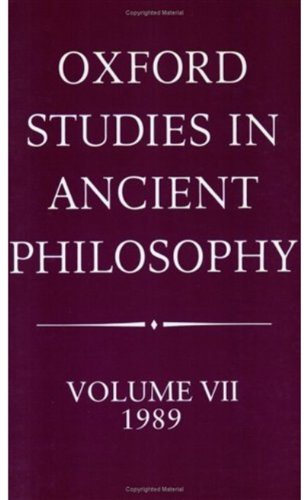 Oxford Studies in Ancient Philosophy: Volume VII: 1989 (Oxford Studies in Ancient Philosophy, 7) - Annas, Julia