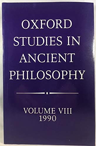 Beispielbild fr Oxford Studies in Ancient Philosophy zum Verkauf von Prior Books Ltd