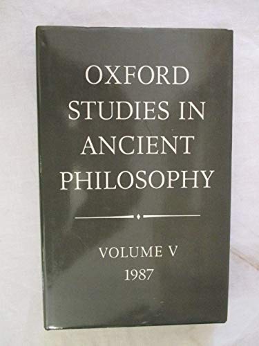 Beispielbild fr Oxford Studies in Ancient Philosophy zum Verkauf von Better World Books