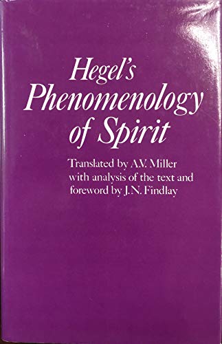 Beispielbild fr Phenomenology of Spirit zum Verkauf von GF Books, Inc.