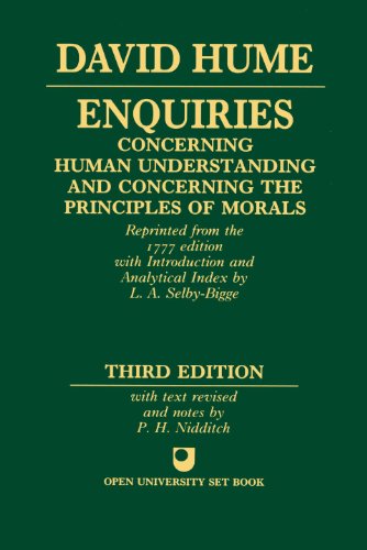Imagen de archivo de Enquiries Concerning Human Understanding and Concerning The Principles Of Morals a la venta por HPB-Red