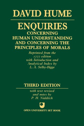 Stock image for Enquiries Concerning Human Understanding and Concerning The Principles Of Morals for sale by HPB-Red